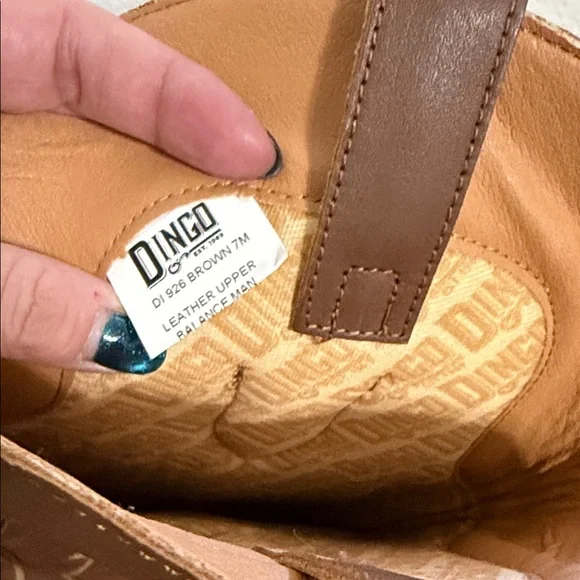 Dingo Brown Embroidered Heeled Boots - Picture 3 of 4